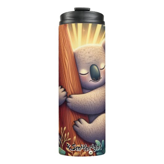 Koala mit den Waldfreunden schnipsen Thermosbecher (Vorderseite)