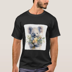 Koala mit Eukalyptus Bouquet Blätter Marsupal A T-Shirt