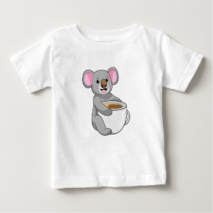Koala mit Kaffee-Cup Baby T-shirt