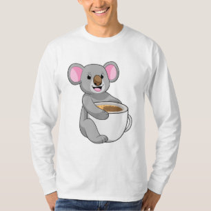 Koala mit Kaffee-Cup T-Shirt