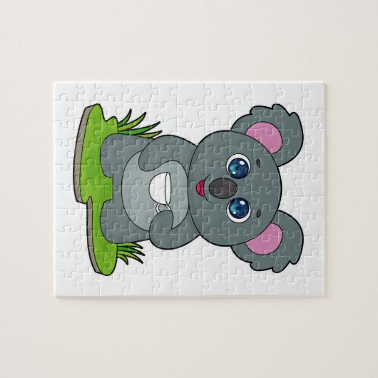 Koala mit Kaffeetasse Puzzle (Horizontal)