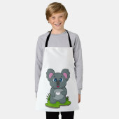 Koala mit Kaffeetasse Schürze (Getragen)