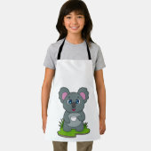 Koala mit Kaffeetasse Schürze (Insitu)