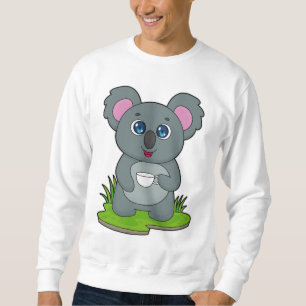 Koala mit Kaffeetasse Sweatshirt
