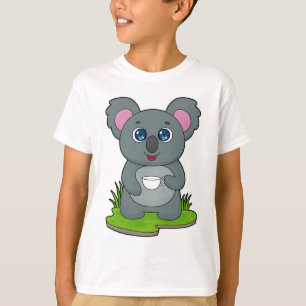 Koala mit Kaffeetasse T-Shirt