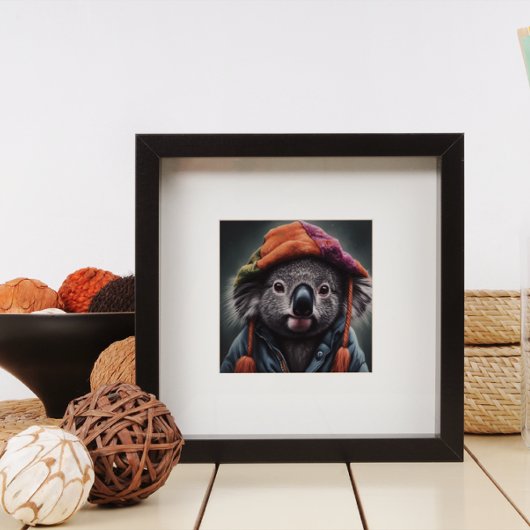 Koala mit niedlichem Hut Poster