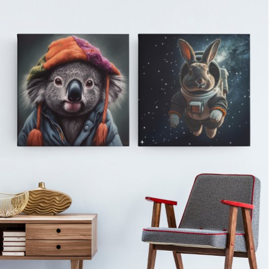 Koala mit niedlichem Hut Poster