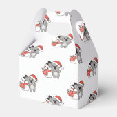 Koala mit Snowman im Winter zu Weihnachten Gefalle Geschenkschachtel (Rückseite)