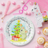 Koala mit Tree 9" Australisches WeihnachtsParty Pappteller (Party)