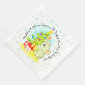 Koala mit Tree Australian Christmas Party Dinner Serviette (Ecke)