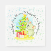 Koala mit Tree Australian Christmas Party Lunch Serviette (Vorderseite)