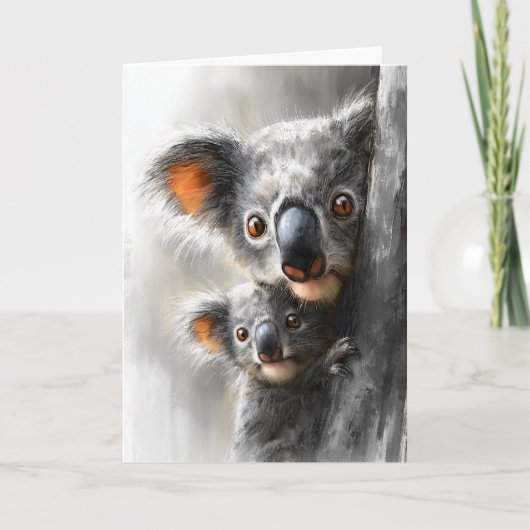 Koala Mother's Day Feiertagskarte (Vorderseite)