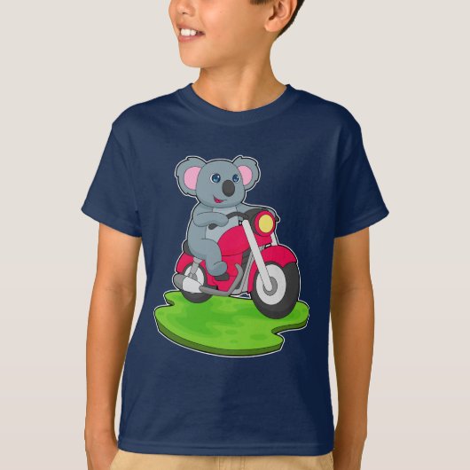 Koala Motorrad T-Shirt (Vorderseite)