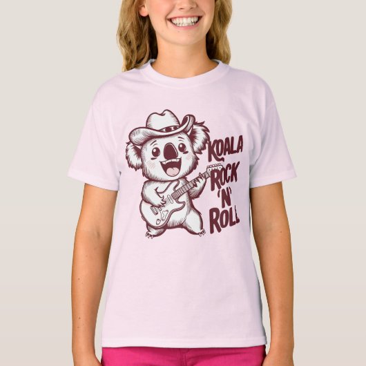Koala music Rock'n'roll T-Shirt (Vorderseite)