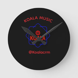 Koala-Musik-Wanduhr Runde Wanduhr