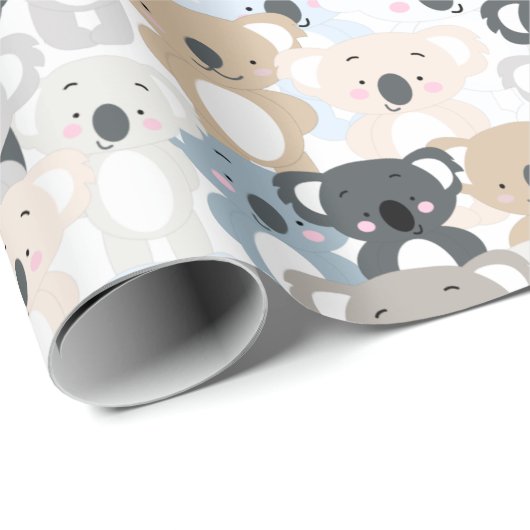 Koala Musterpapier Geschenkpapier (Rolleneckpunkt)