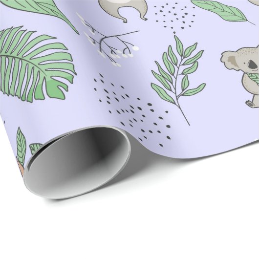 Koala Musterpapier Geschenkpapier (Rolleneckpunkt)