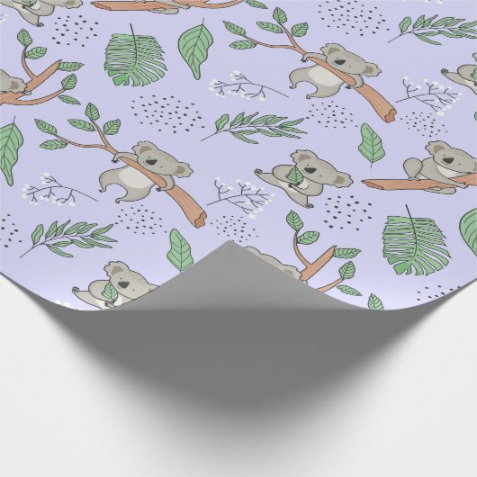 Koala Musterpapier Geschenkpapier (Ecke)