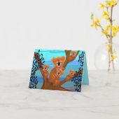 Koala Mutter-Liebe-Karte Karte (Gelbe Blume)