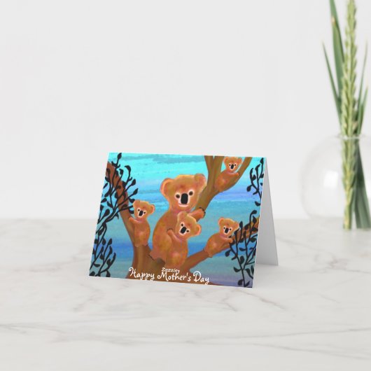 Koala Mutter-Liebe-Karte Karte (Rückseite)