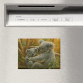 Koala Mutter und Joey im Herbst Canopy Magnet (In Situ (Geschirrspüler))