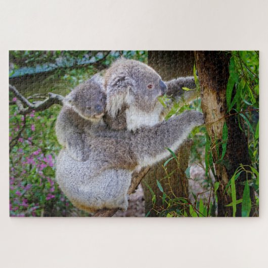 Koala-Mutter und Sohn Puzzle (Horizontal)