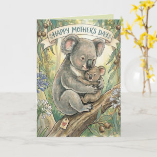 Koala Muttertag mit Joey Karte