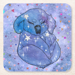 Koala namens Seven Rechteckiger Pappuntersetzer