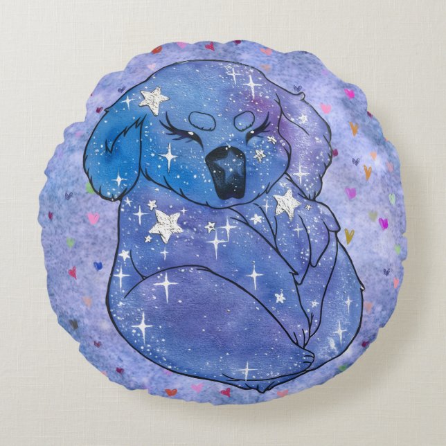 Koala namens Seven Rundes Kissen (Vorderseite)