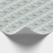 Koala Niedlich Baby Pastel Watercolor Muster Geschenkpapier (Ecke)