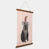 KOALA & Nymphensittich Wandteppich Mit Holzrahmen (Gewinkelt)