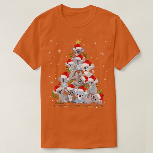 Koala Ornament Dekoration Weihnachtsbaum T-Shirt X (Design vorne)