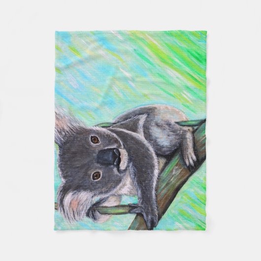 Koala Painting Fleecedecke (Vorderseite)