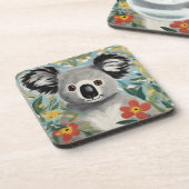 Koala Painting Getränkeuntersetzer (Linke Seite)