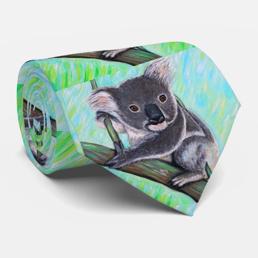 Koala Painting Krawatte (Gerollt)