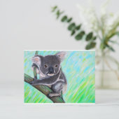 Koala Painting Postkarte (Stehend Vorderseite)