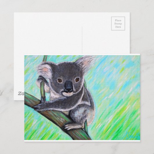 Koala Painting Postkarte (Vorne/Hinten)