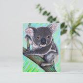 Koala Painting Postkarte (Stehend Vorderseite)