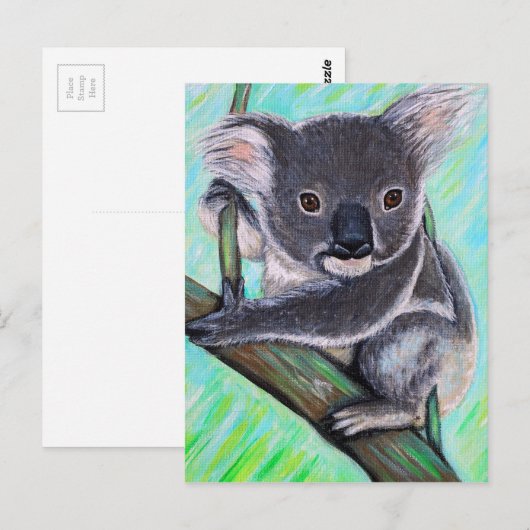 Koala Painting Postkarte (Vorne/Hinten)