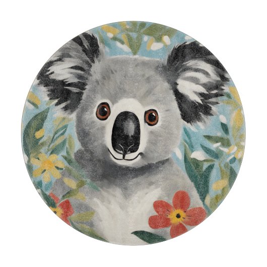 Koala Painting Schneidebrett (Vorderseite)