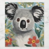 Koala Painting Weinetikett (Einzelnes Label)