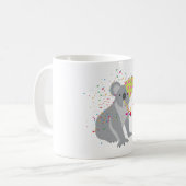 Koala Partying - Tiere mit Party Kaffeetasse (Vorderseite Links)