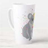 Koala Partying - Tiere mit Party Milchtasse (Linke Ecke)