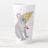 Koala Partying - Tiere mit Party Milchtasse (Vorderseite)
