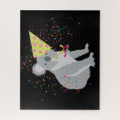Koala Partying - Tiere mit Party Puzzle (Vertikal)
