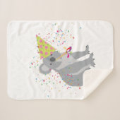 Koala Partying - Tiere mit Party Sherpadecke (Vorderseite (Horizontal))
