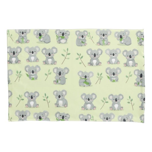 Koala Pattern Pillowcase Kissenbezug (Vorderseite)