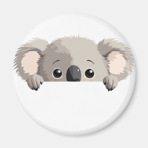 Koala Peeking Niedlich Adorable Funny Animal Carto Magnet