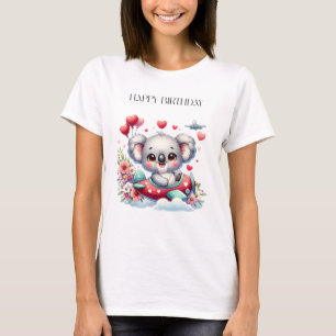 Koala-Pilot-Geburtstag T-Shirt
