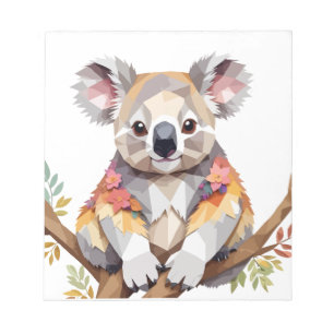 Koala Playful Adorable Fun Animal Colorful Joyful Notizblock
